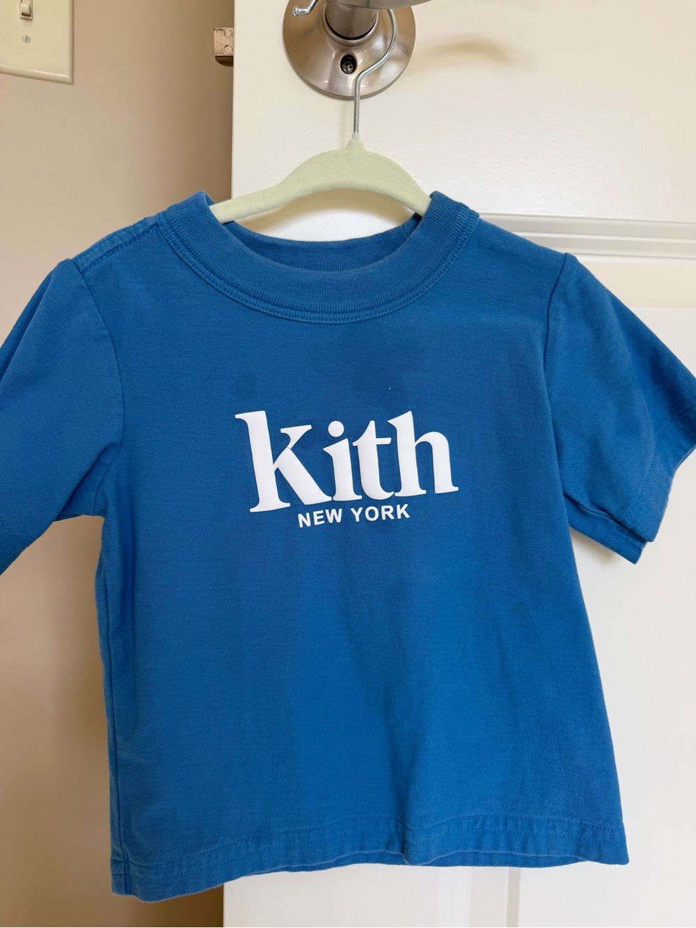 Kith Kids Royal Blue Logo Tee